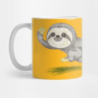 Sloth running fast Mug